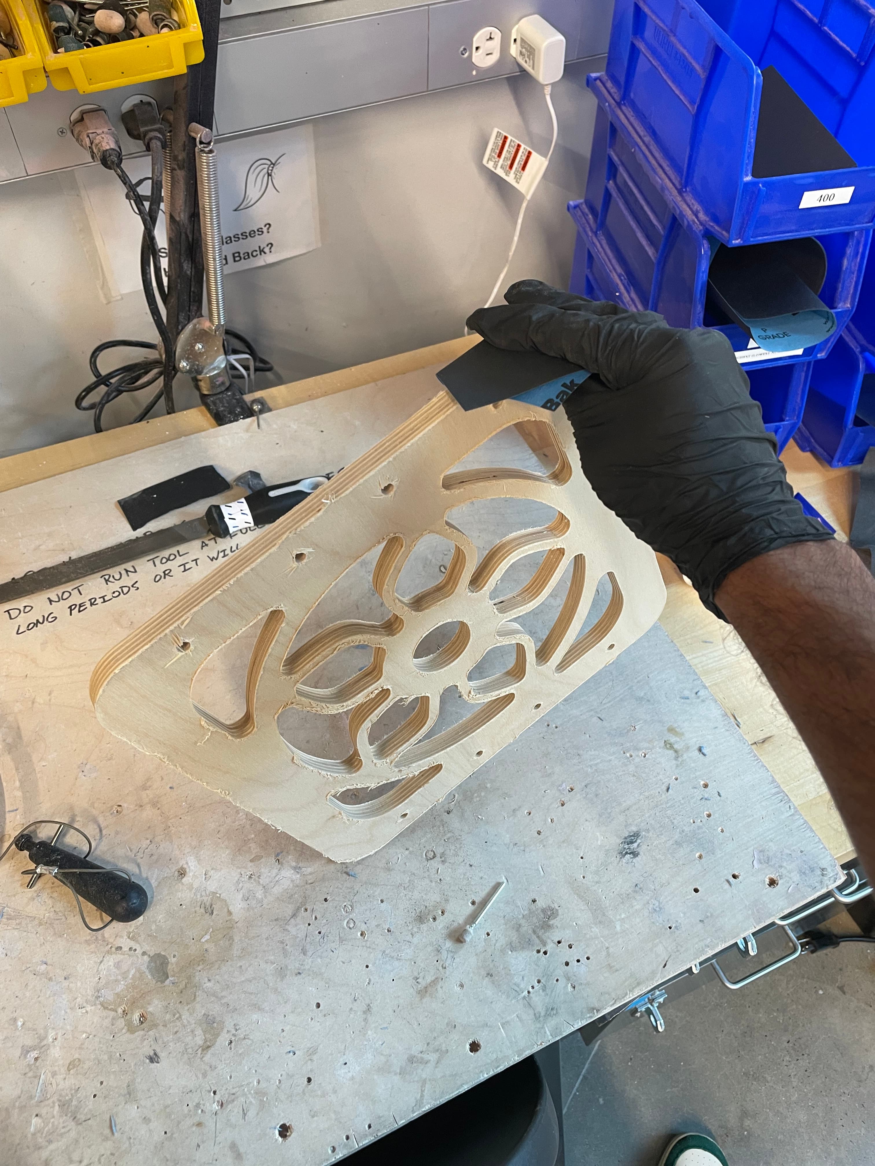 Wood fabrication detail