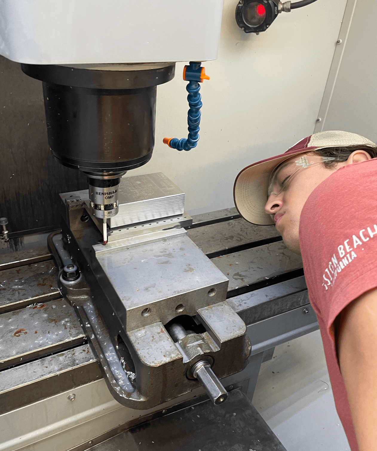 Pingu stock probing on the Mini Mill