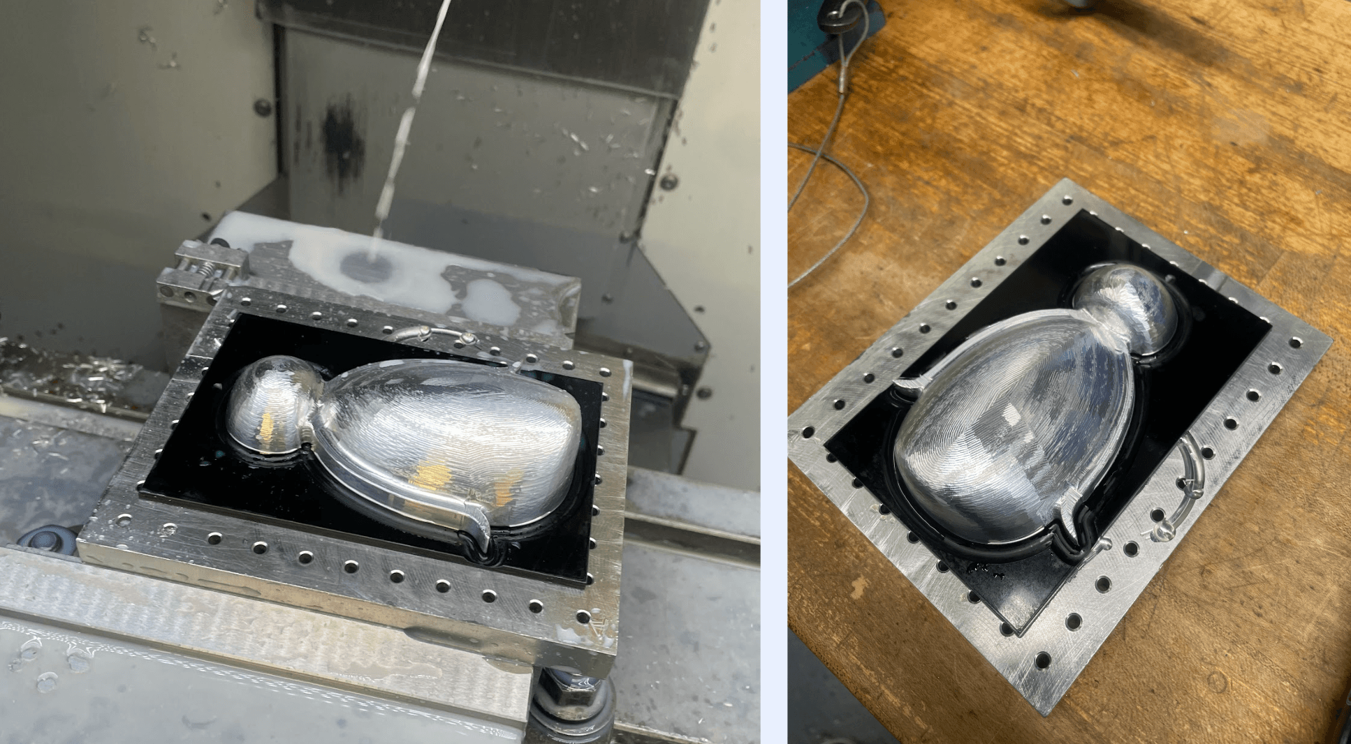 Pingu second body half machining process