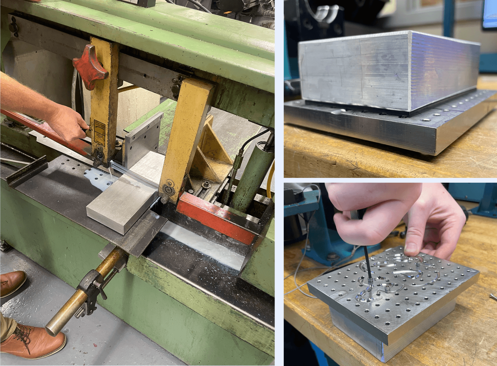 Pingu machining stock setup