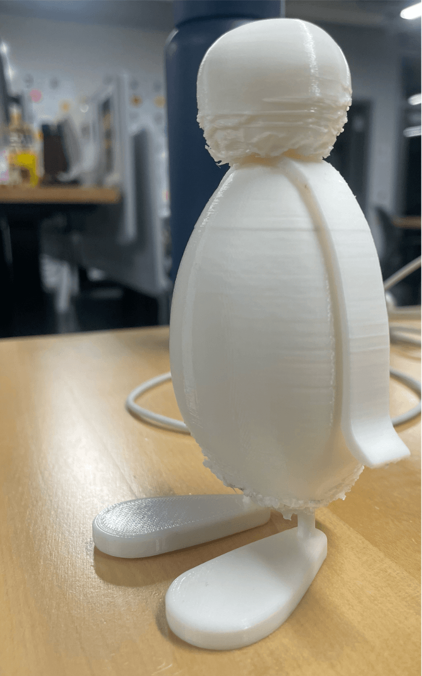 Pingu scale 3D printed prototype