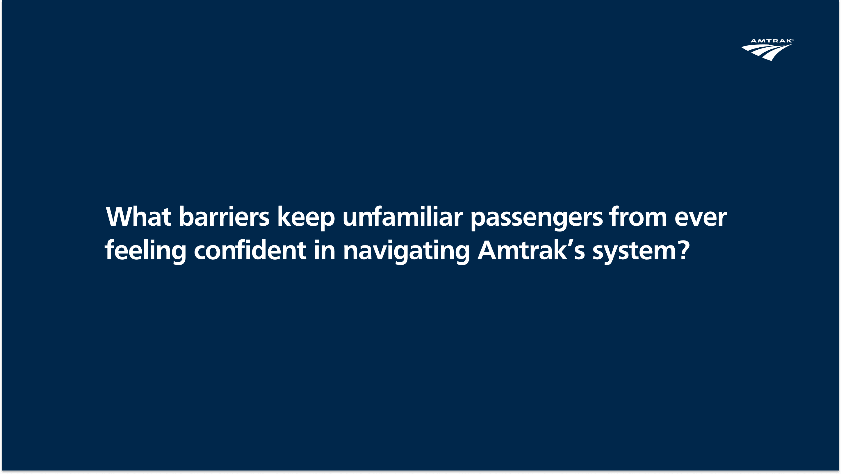 Amtrak redesign