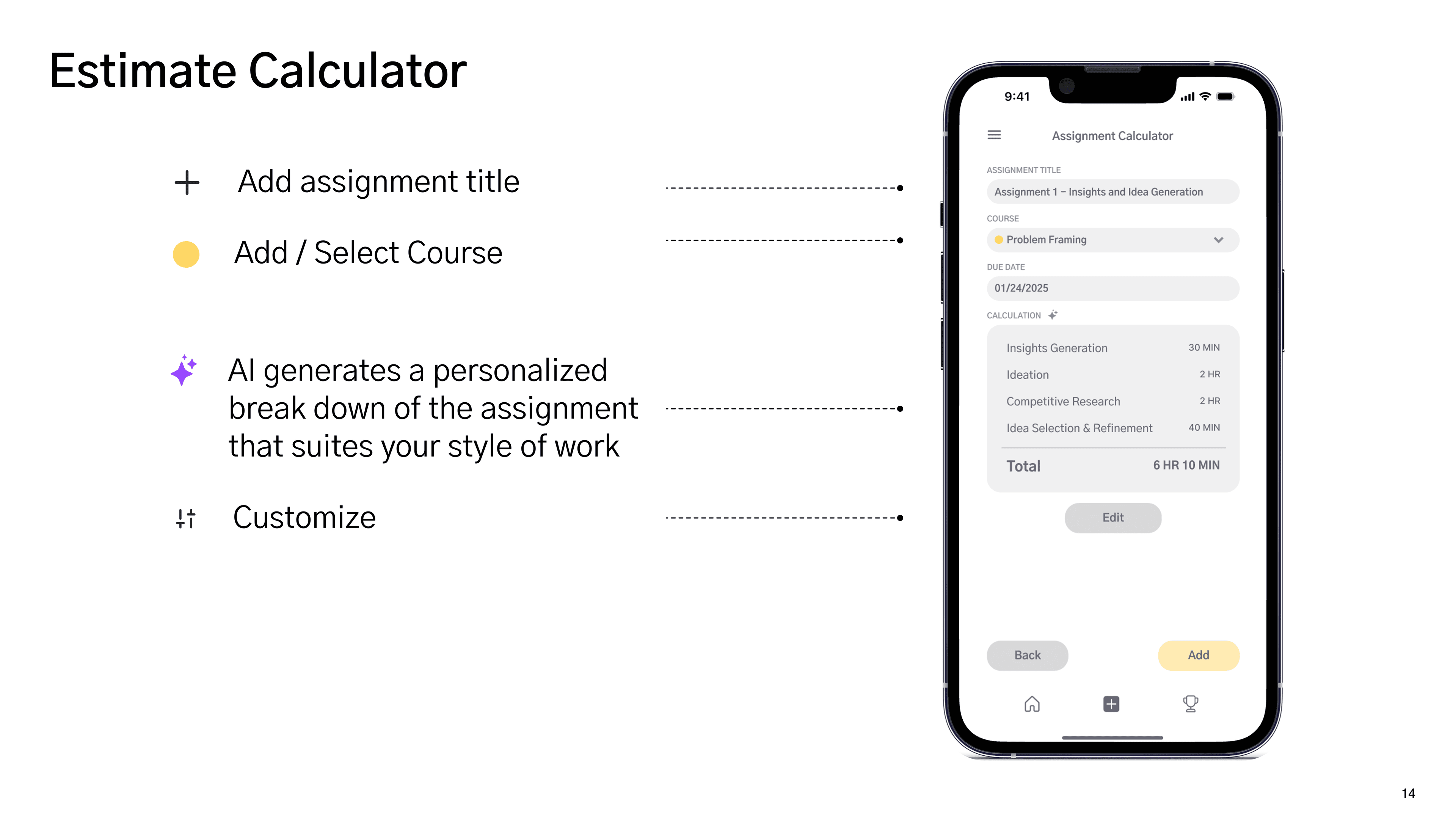 TimeWise assignment calculator